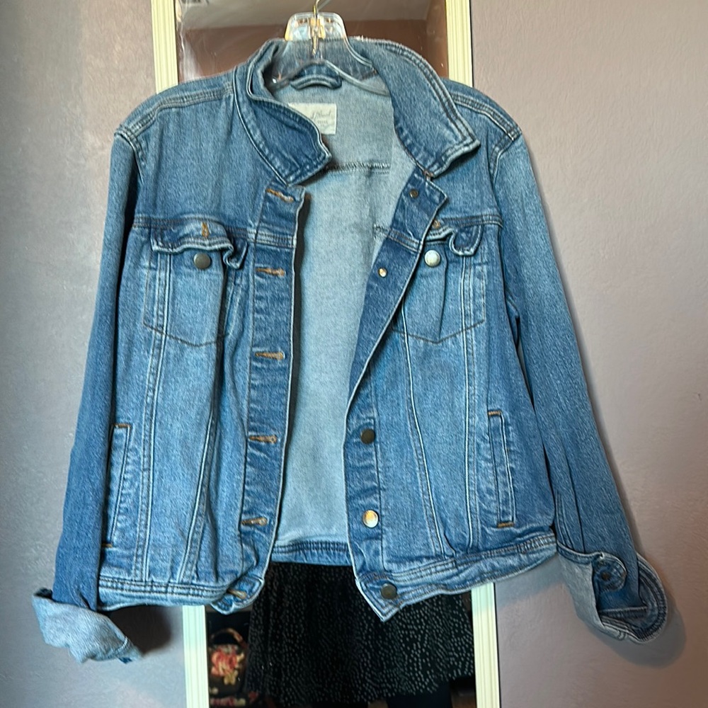 Blue denim jean jacket